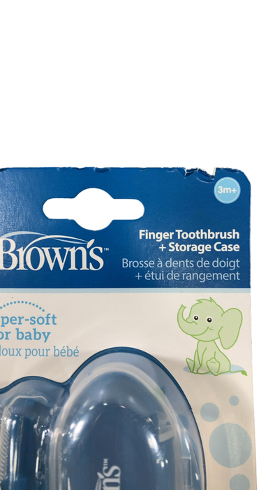 Shop Dr. Brown's Silicone Finger ToothBrush And Storage Case, Clear, 1 pack at GoodBuy Gear