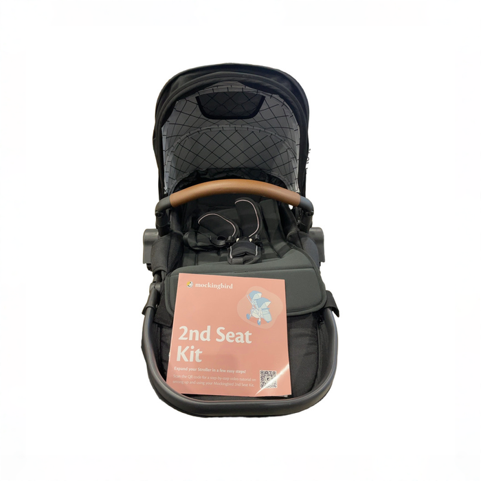 Shop Mockingbird 2nd Seat Kit 3.0, Black Windowpane, Charcoal with Penny Leather at GoodBuy Gear