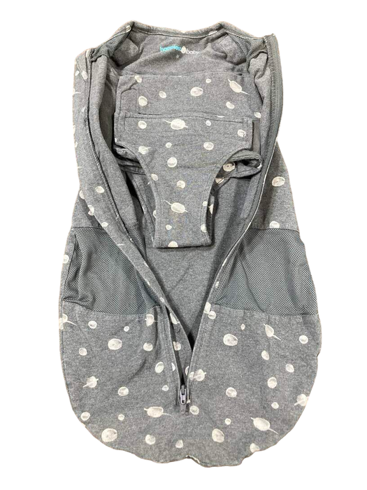 secondhand Happiest Baby SNOO Sack, Medium (12-18 lbs), Charcoal Planets