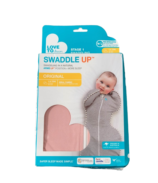 used Love To Dream Swaddle UP Original 1.0 Sleep Sack, Dusty Pink, Newborn