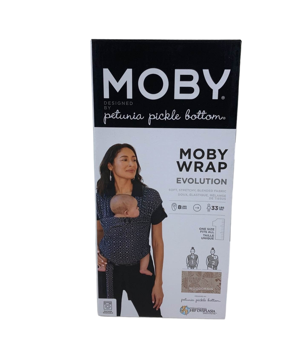 used Moby Evolution Baby Carrier, Woodgrain