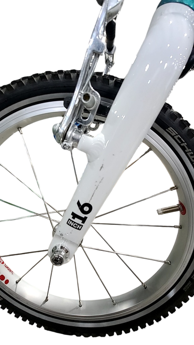 Shop Woom GO 3 Bike "16, Base Model, Metallic turquoise at GoodBuy Gear