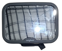 Shop Lulyboo Large Baby Car Mirror with 360 Rotation & Adjustable Straps, Black at GoodBuy Gear