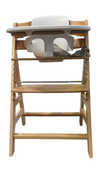 Shop Hauck Alpha+ Grow Along Wooden High Chair Seat with White Removable Tray, Natural/White, With seat harness at GoodBuy Gear