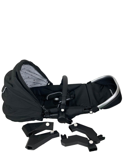 used Mockingbird 2nd Seat Kit with Extendable Canopy, Black, Watercolor Drops, Black Metal Frame, 2023