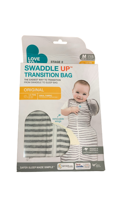 Shop Love To Dream Swaddle Up Transition Original 1.0 Sleep Sack, Medium, Gray at GoodBuy Gear