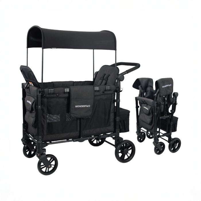 Shop Wonderfold W2 Elite Multifunctional Stroller Wagon, 2025, Volcanic Black at GoodBuy Gear