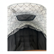 Shop Mockingbird 2nd Seat Kit with Extendable Canopy, Sea, Silver With Penny Leather, Windowpane at GoodBuy Gear