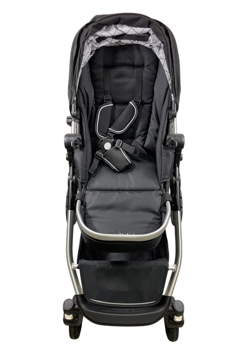 Shop Mockingbird Single to Double 2.0 Stroller, 2024, Black, Silver With Penny Leather, Windowpane at GoodBuy Gear