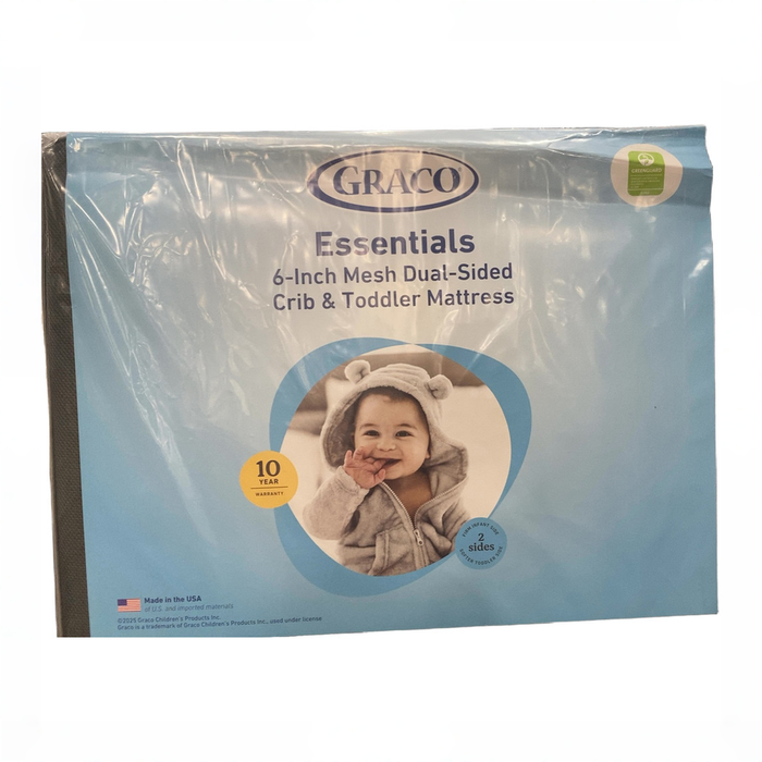 Shop Graco Essentials 6-Inch Mesh Crib & Toddler Mattress, Premium Mesh Cover at GoodBuy Gear