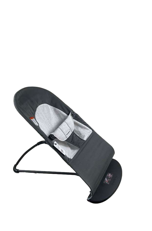 used BabyBjorn Bouncer Balance, Dark Grey/Grey, Black Frame