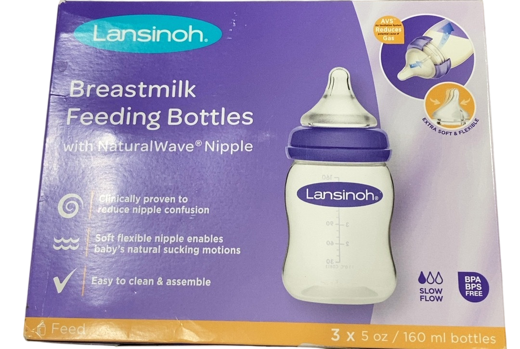 Shop Lansinoh Baby Feeding Bottles, 5oz, 3 Pack at GoodBuy Gear