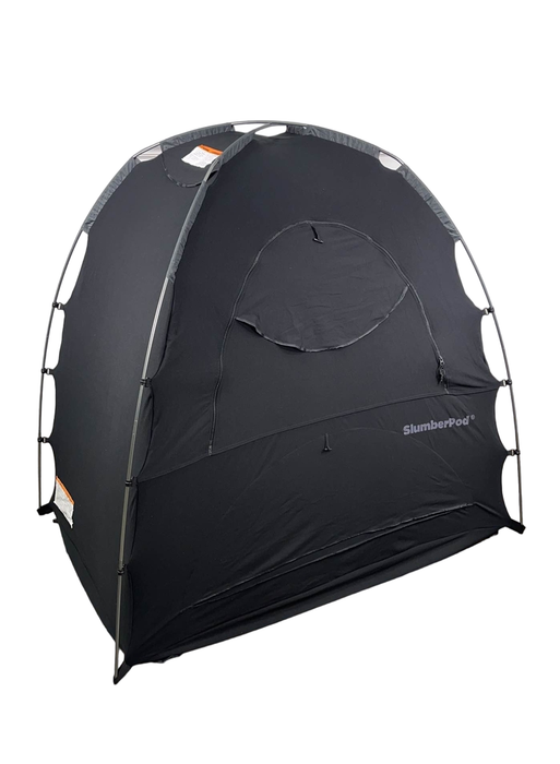 SlumberPod 3.0 Sleep Canopy with Fan, Black with Gray Accents