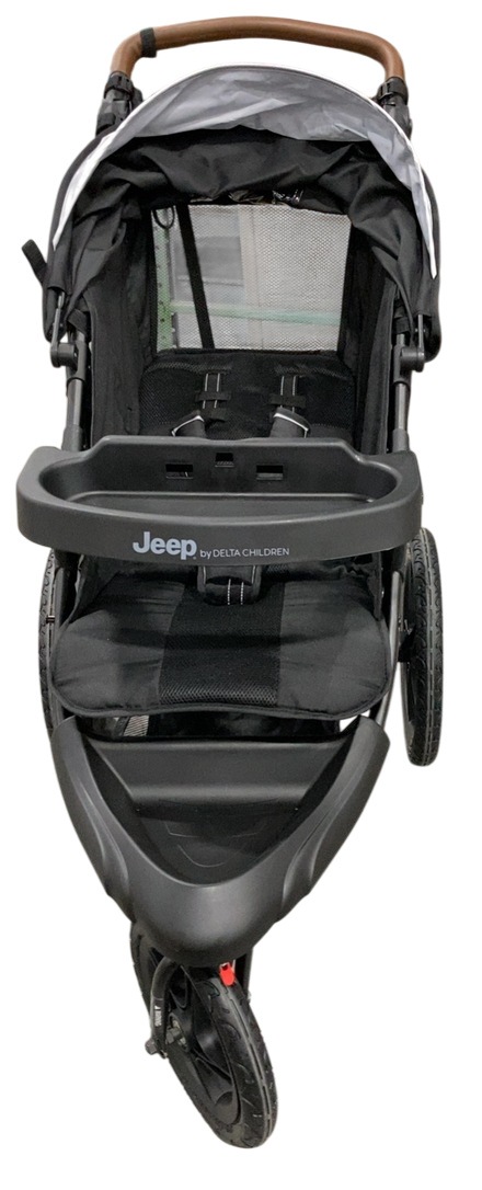 Delta Children Jeep TurboGlyde Jogging Stroller, Black, 2025