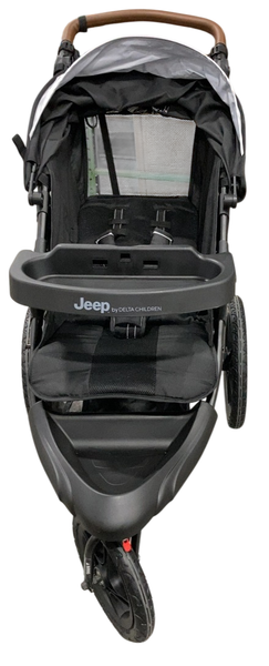 Delta Children Jeep TurboGlyde Jogging Stroller, Black, 2025