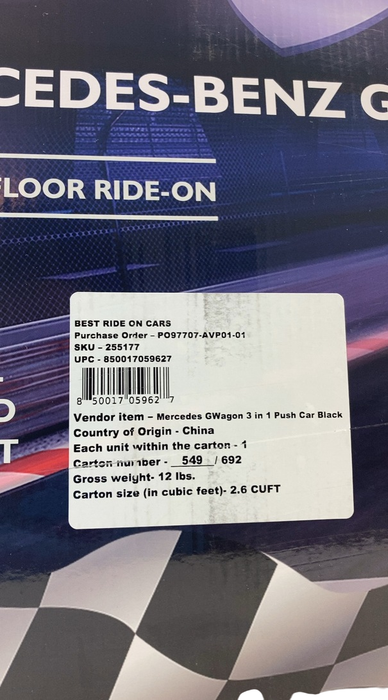 Shop Best Ride On Cars 4-in-1 Mercedes Push Car, Black at GoodBuy Gear