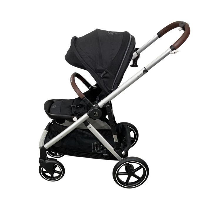 Shop Cybex Gazelle S Modular Stroller, 2024, Moon Black, Silver Frame at GoodBuy Gear