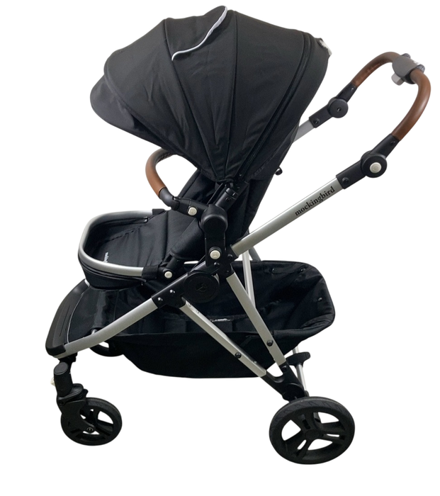 Shop Mockingbird Single to Double 2.0 Stroller, Black, Windowpane, Silver With Penny Leather, 2024 at GoodBuy Gear