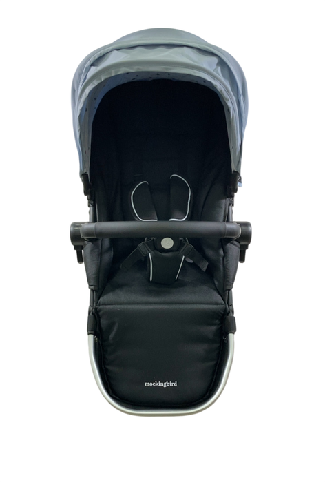Shop Mockingbird 2nd Seat Kit 2.0, Silver With Black Leather, Sky, Watercolor Drops at GoodBuy Gear