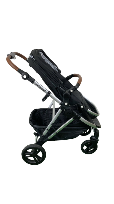 Shop Mockingbird Single 2.0 Stroller, 2024, Black, Silver With Penny Leather, Windowpane at GoodBuy Gear