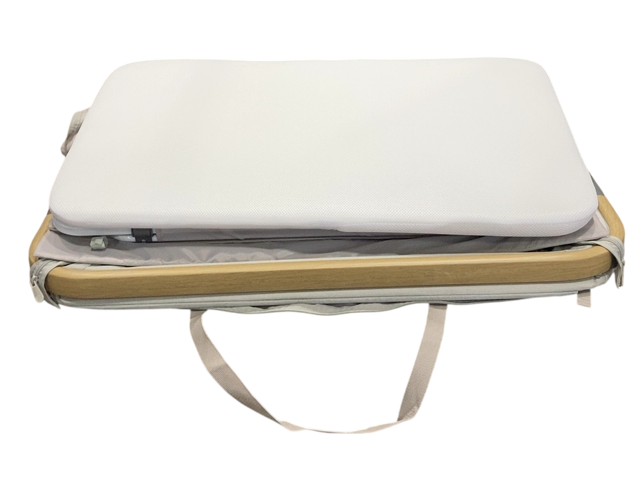 Tutti Bambini CoZee Air Bedside Bassinet, Oak/Sterling Silver