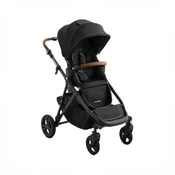Shop Mockingbird Single to Double 3.0 Stroller, 2025, Charcoal with Penny Leather, Solid Black at GoodBuy Gear