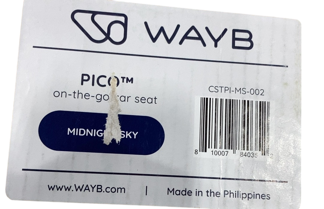 Shop WAYB Pico Portable Car Seat, 2022, Midnight Sky at GoodBuy Gear