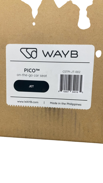 Shop WAYB Pico Portable Car Seat, Jet, 2025 at GoodBuy Gear