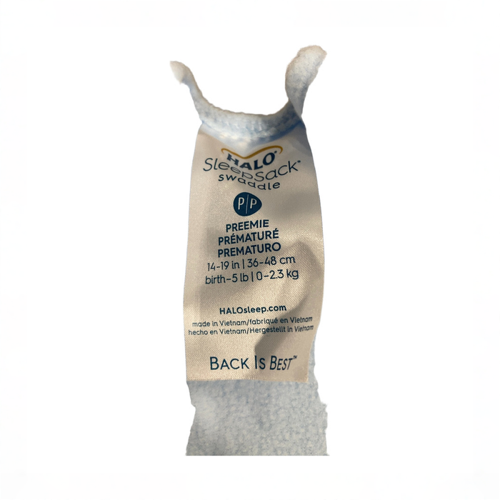 Shop Halo Micro-Fleece Swaddle, Baby Blue, Preemie at GoodBuy Gear