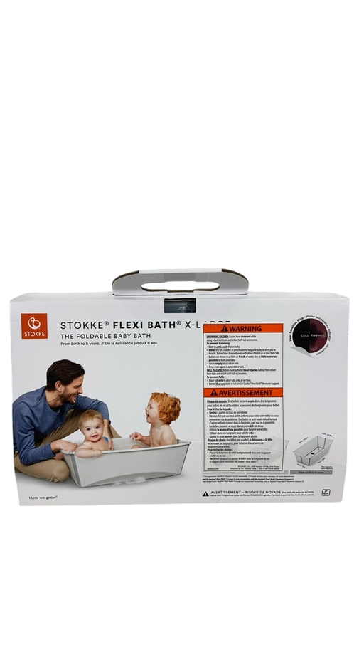 Stokke Flexi Bath Foldable Baby Bathtub, White, XLarge