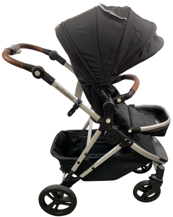 Shop Mockingbird Single 2.0 Stroller, Black, Windowpane, Silver With Penny Leather, 2025 at GoodBuy Gear
