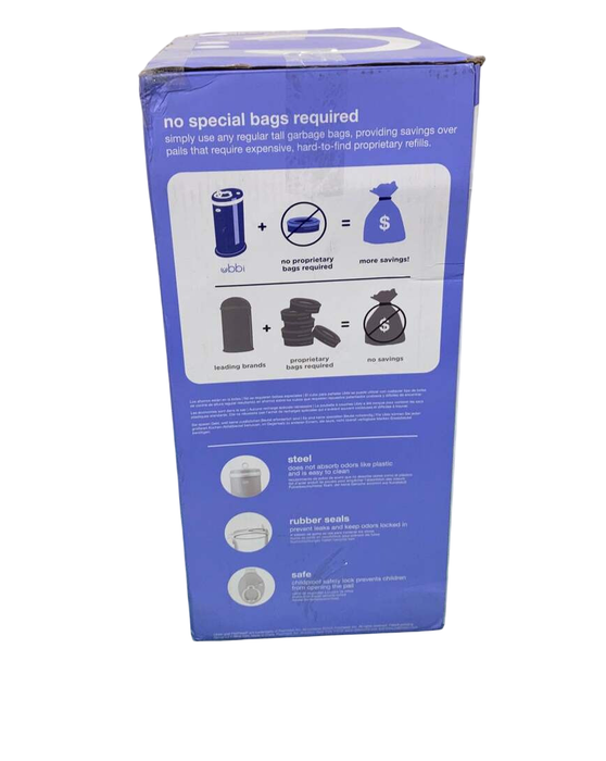 Shop Ubbi Diaper Pail, Chrome Deluxe Edition at GoodBuy Gear