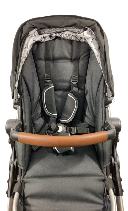 Shop Mockingbird Single to Double 2.0 Stroller, 2024, Black, Silver With Penny Leather, Windowpane at GoodBuy Gear