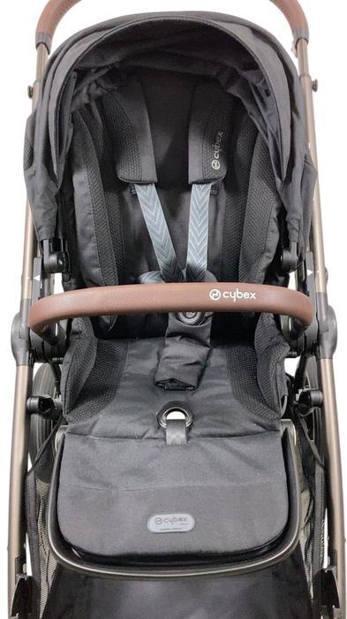 Shop Cybex Gazelle S Modular Stroller, 2024, Moon Black, Taupe Frame at GoodBuy Gear