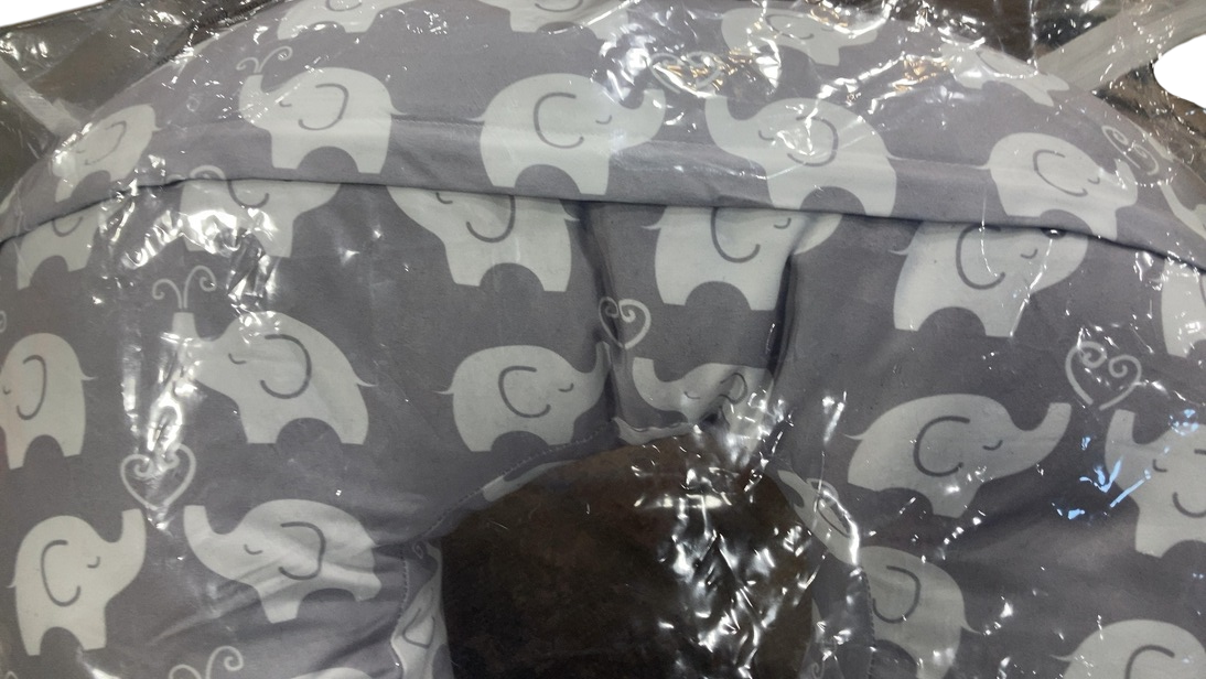 Shop Boppy Nursing and Infant Support Pillow, Grey White Elephants at GoodBuy Gear
