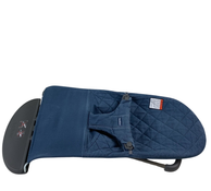 Shop BabyBjorn Bouncer Bliss, Dark Gray Frame, Midnight Blue Cotton Classic Quilt at GoodBuy Gear