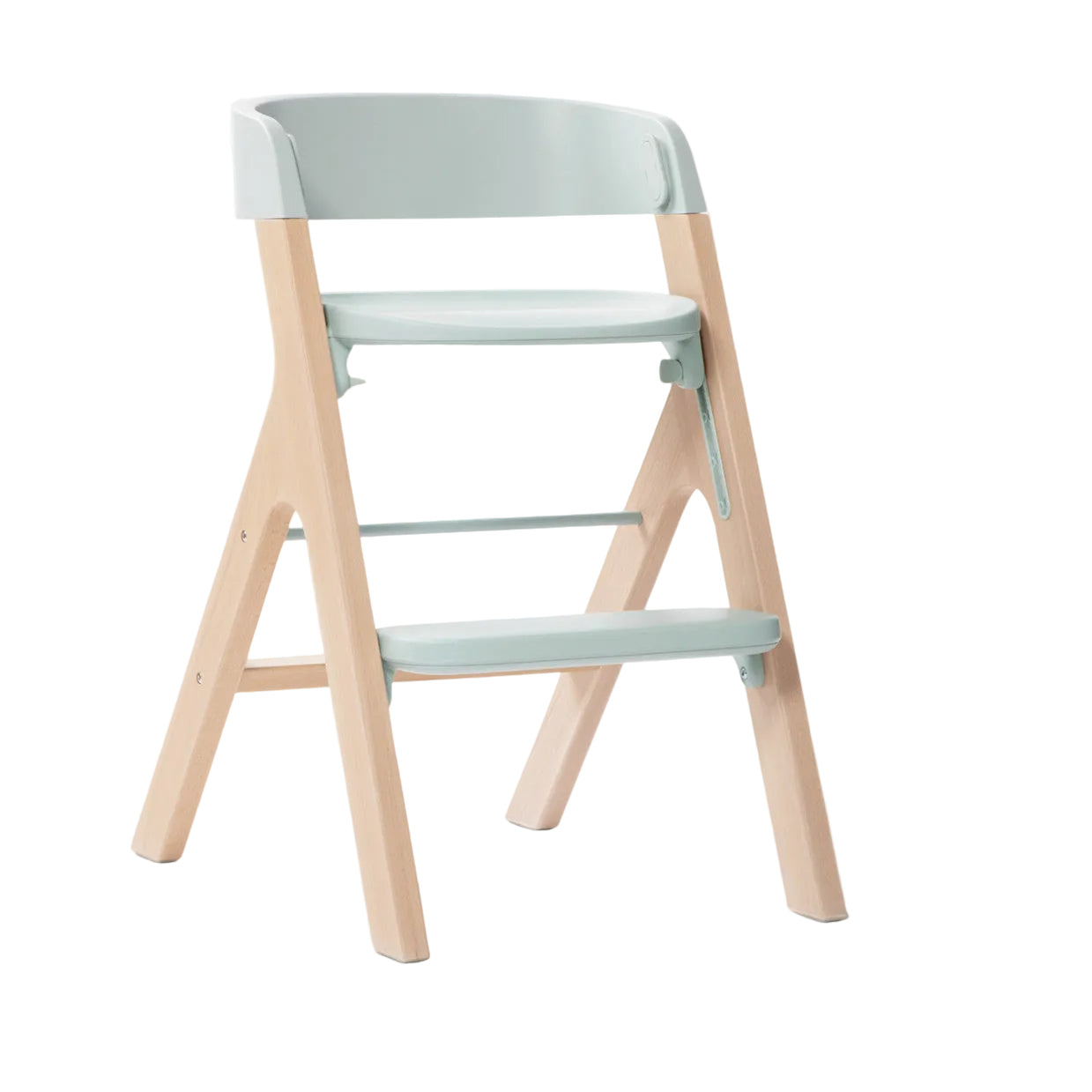 Mockingbird High Chair, Mint Green, Natural Beech — GoodBuy Gear
