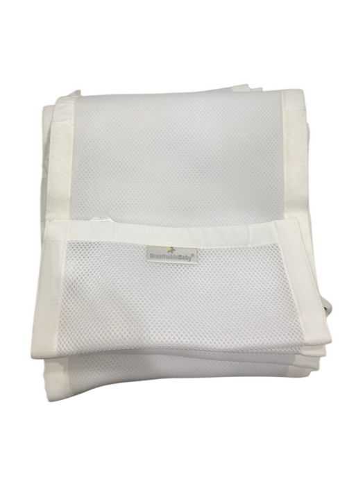 Shop Breathable Baby Mesh Crib Liner, Full Size/2 Sides, White at GoodBuy Gear