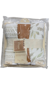 Shop Crane Baby Cotton Muslin Burp Cloth Set, Willow Ecru/Brown at GoodBuy Gear