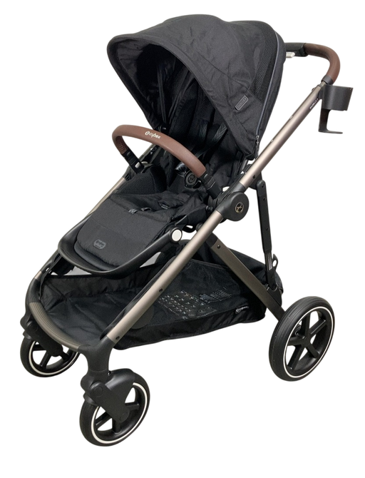Shop Cybex Gazelle S Modular Stroller, 2024, Moon Black, Taupe Frame at GoodBuy Gear