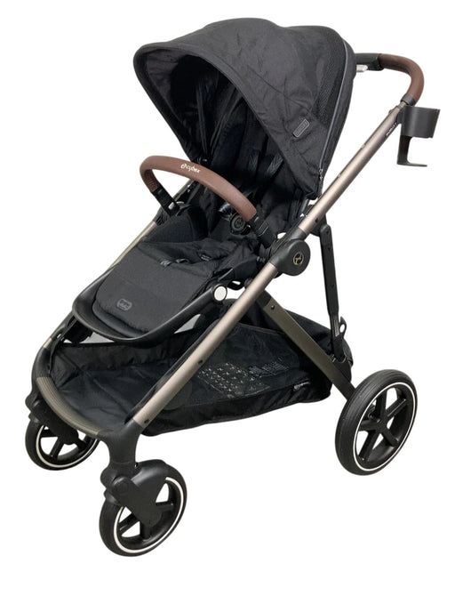 Shop Cybex Gazelle S Modular Stroller, 2024, Moon Black, Taupe Frame at GoodBuy Gear