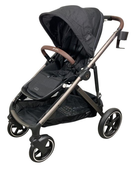 Cybex Gazelle S Modular Stroller, 2024, Moon Black, Taupe Frame