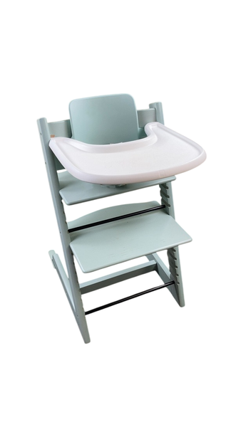 stokke tripp trapp high chair soft mint Stokke Tripp Trapp High Chair with Baby Set and Tray, Soft Mint, Soft