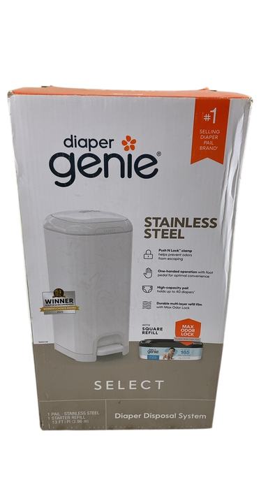 Shop Diaper Genie Select Diaper Pail Gift Set, Lily White at GoodBuy Gear