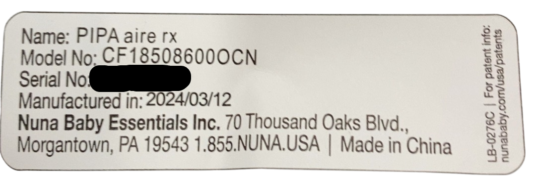 Shop Nuna Pipa Aire RX Infant Car Seat, Ocean, 2024 at GoodBuy Gear