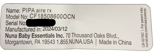 Shop Nuna Pipa Aire RX Infant Car Seat, Ocean, 2024 at GoodBuy Gear