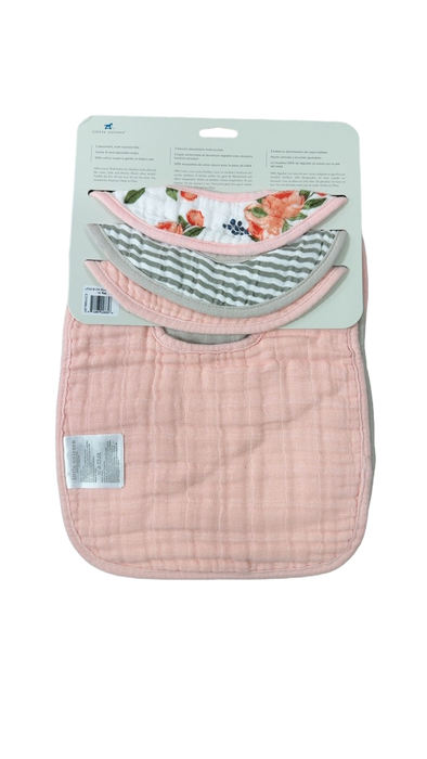 Shop Little Unicorn Cotton Muslin Classic Bib (3 Pack), Watercolor Roses at GoodBuy Gear