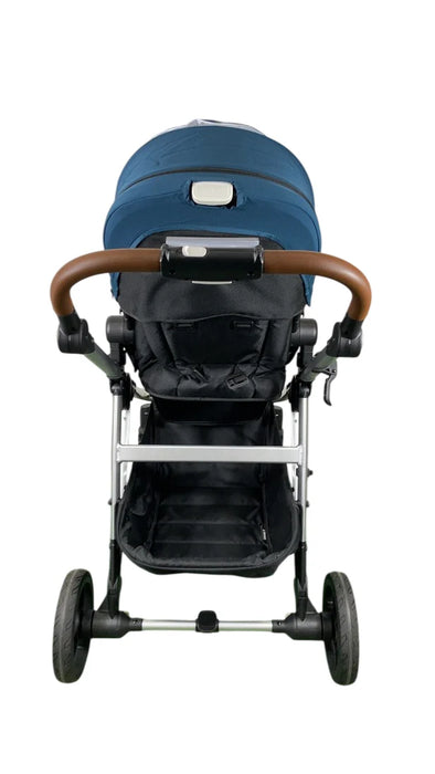 Shop Mockingbird Single to Double 2.0 Stroller, 2025, Sea, Silver With Penny Leather, Watercolor Drops at GoodBuy Gear