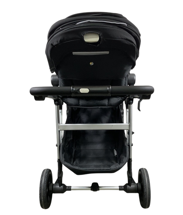 Shop Mockingbird Single to Double 2.0 Stroller, 2024, Black, Silver With Black Leather, Windowpane at GoodBuy Gear