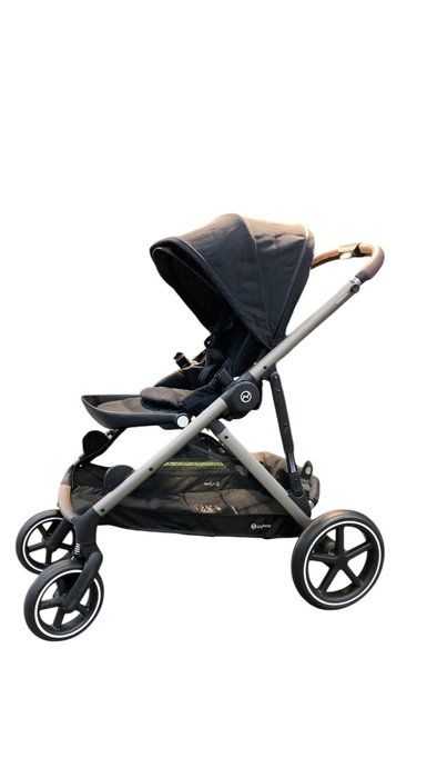 Shop Cybex Gazelle S Modular Stroller, 2023, Moon Black, Taupe Frame at GoodBuy Gear